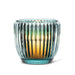 Abbott Collection Ribbed Glass Votive — Blue Set of 6 - Candle Holders