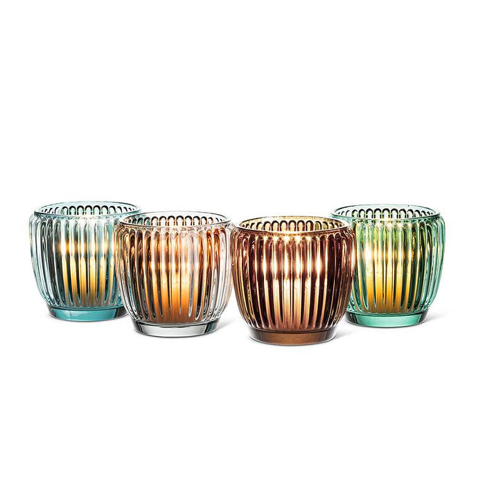 Ribbed Glass Votive