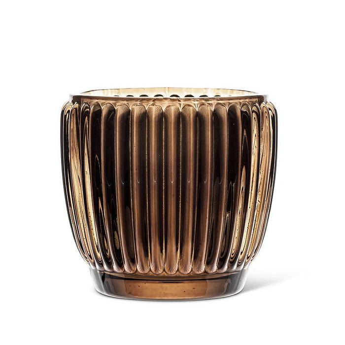 Ribbed Glass Votive
