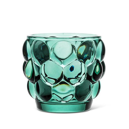 Abbott Collection Bubble Glass Votive — Green Set of 6 - Candle Holders
