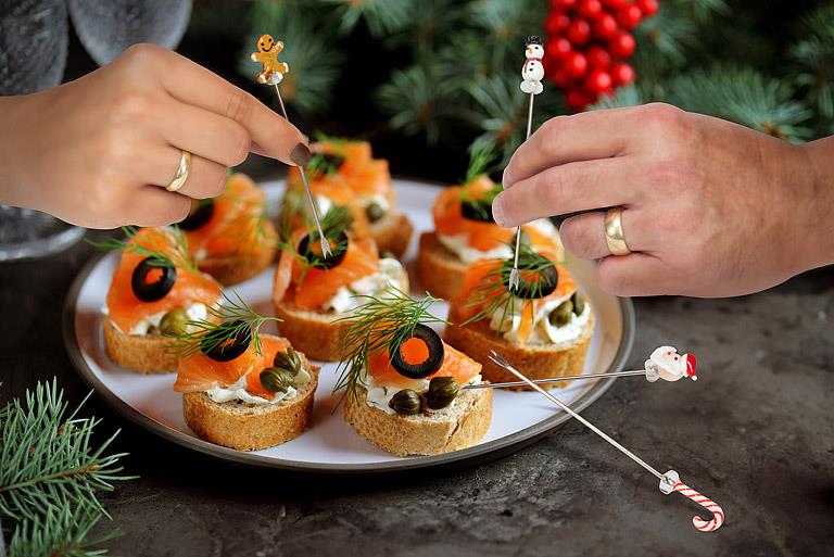 Holiday Icon Cocktail Picks – Set of 4