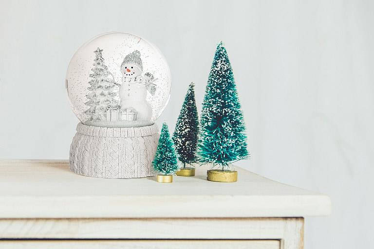 Musical Snowman Snow Globe