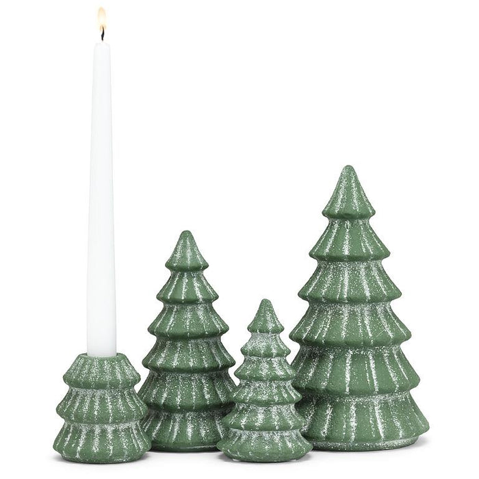 Snowy Evergreen Tree- Large