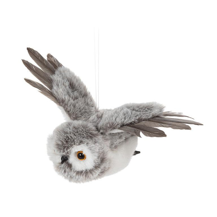 Flying Owls Ornaments, Set of 2