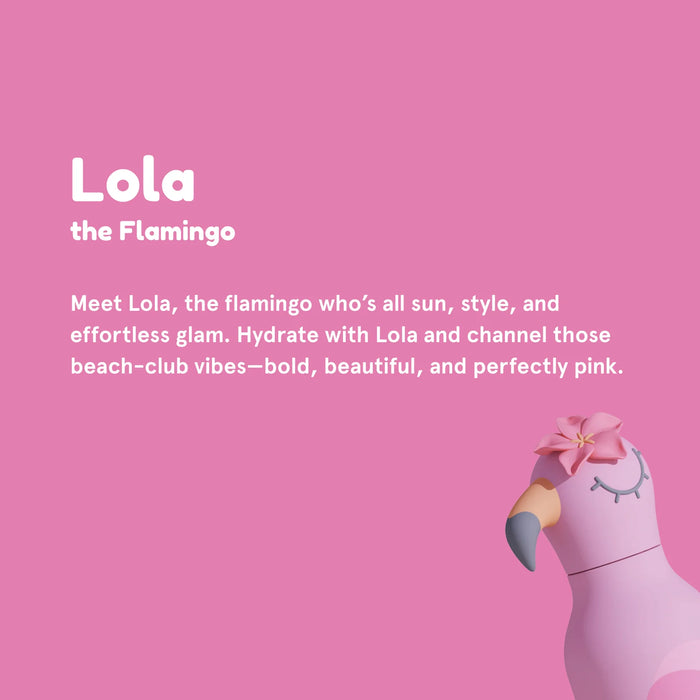 Asobu Bestie Bottle – Lola Flamingo 16oz Insulated Water Bottle
