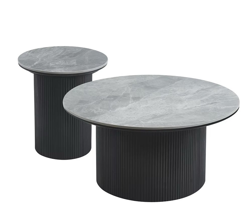 Roman Coffee Table with Black Base