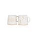 Abbott Collection Wide Base Mugs – Alpine Skiers & Snowflake Designs Set of 2 (14 oz) - Mugs