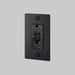 Buster + Punch 1-Gang Duplex GFCI Outlet – Cross - Black / Without Logo - 1G GFCI