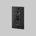 Buster + Punch 1-Gang Duplex GFCI Outlet – Cross - Black / With Logo - 1G GFCI