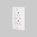 Buster + Punch 1-Gang Duplex GFCI Outlet – Cross - White / Without Logo - 1G GFCI