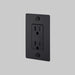 Buster + Punch 1-Gang Duplex Outlet – Cross - Black / Without Logo - 1G Duplex Outlets