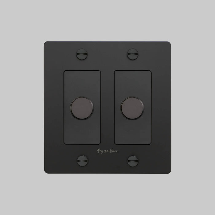 Buster + Punch 2-Gang LED Dimmer Switch – Cross - 2G Dimmers