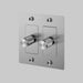 Buster + Punch 2-Gang LED Dimmer Switch – Cross - Steel / Without Logo - 2G Dimmers