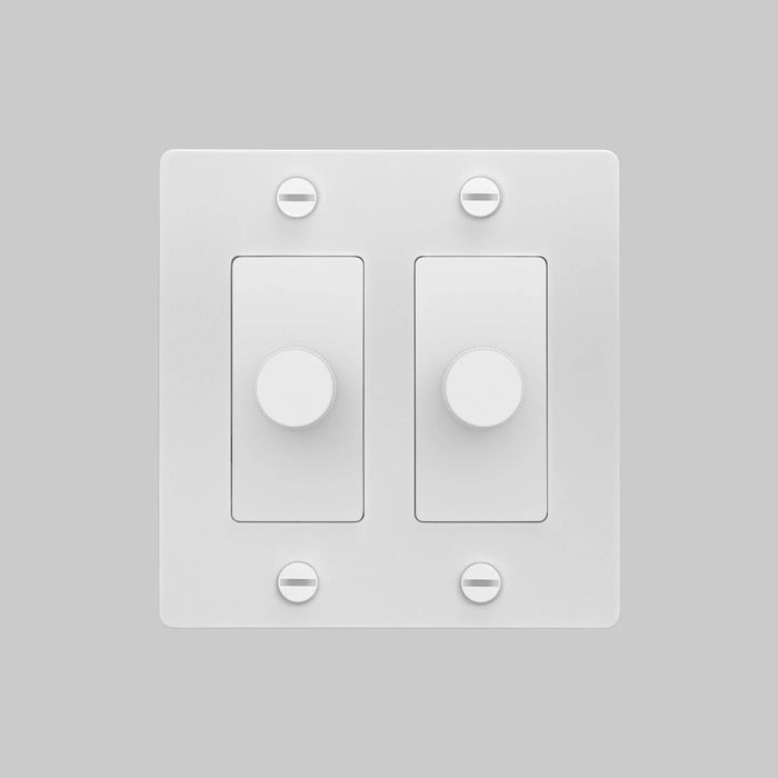 Buster + Punch 2-Gang LED Dimmer Switch – Cross - 2G Dimmers