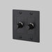 Buster + Punch 2-Gang LED Dimmer Switch – Linear - Black / Without Logo - 2G Dimmers