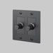Buster + Punch 2-Gang LED Dimmer Switch – Linear - Smoked Bronze / Without Logo - 2G Dimmers