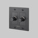 Buster + Punch 2-Gang LED Dimmer Switch – Linear - Smoked Bronze / With Logo - 2G Dimmers