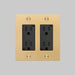 Buster + Punch 2-Gang Duplex Outlet – Cross - 2G Duplex Outlets