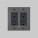 Buster + Punch 2-Gang Duplex Outlet – Cross - 2G Duplex Outlets