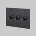Buster + Punch 3-Gang LED Dimmer Switch – Linear - Black / Without Logo - 3G Dimmers