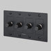 Buster + Punch 4-Gang LED Dimmer Switch – Linear - Black / With Logo - 4G Dimmers