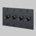 Buster + Punch 4-Gang LED Dimmer Switch – Linear - Black / Without Logo - 4G Dimmers