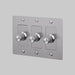 Buster + Punch 3-Gang LED Dimmer Switch – Linear - Steel / With Logo - 3G Dimmers