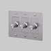 Buster + Punch 3-Gang LED Dimmer Switch – Linear - Steel / Without Logo - 3G Dimmers