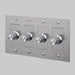 Buster + Punch 4-Gang LED Dimmer Switch – Linear - Steel / Without Logo - 4G Dimmers