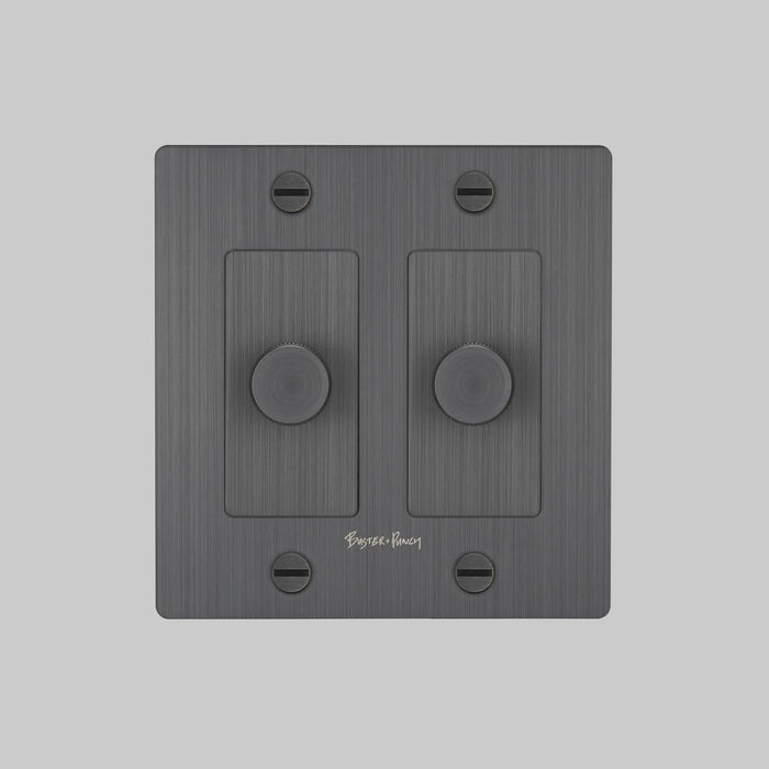 Buster + Punch 2-Gang LED Dimmer Switch – Cross - 2G Dimmers