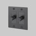 Buster + Punch 2-Gang LED Dimmer Switch – Cross - Smoked Bronze / Without Logo - 2G Dimmers