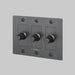 Buster + Punch 3-Gang LED Dimmer Switch – Linear - Smoked Bronze / With Logo - 3G Dimmers