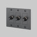 Buster + Punch 3-Gang LED Dimmer Switch – Linear - Smoked Bronze / Without Logo - 3G Dimmers