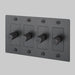 Buster + Punch 4-Gang LED Dimmer Switch – Cross - Smoked Bronze / Without Logo - 4G Dimmers