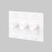Buster + Punch 3-Gang LED Dimmer Switch – Cross - White / With Logo - 3G Dimmers