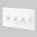 Buster + Punch 4-Gang LED Dimmer Switch – Cross - White / With Logo - 4G Dimmers