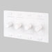 Buster + Punch 4-Gang LED Dimmer Switch – Cross - White / Without Logo - 4G Dimmers