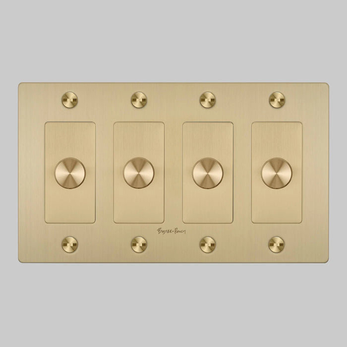 Buster + Punch 4-Gang LED Dimmer Switch – Cross - 4G Dimmers