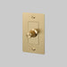 Buster + Punch 1-Gang LED Dimmer Switch – Linear - Brass / Without Logo - 1G Dimmers