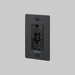Buster + Punch 1-Gang Duplex GFCI Outlet – Linear - Black / With Logo - 1G GFCI