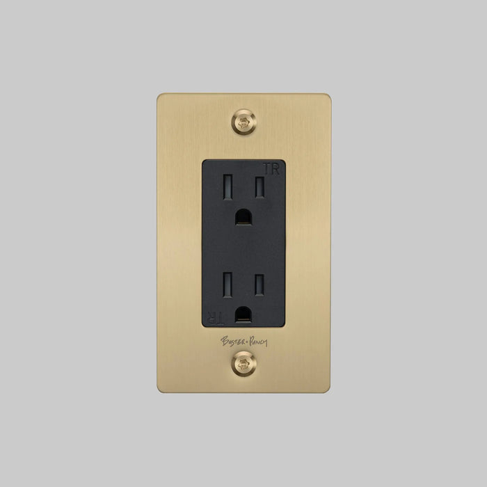 Buster + Punch 1-Gang Duplex Outlet – Linear - 1G Duplex Outlets