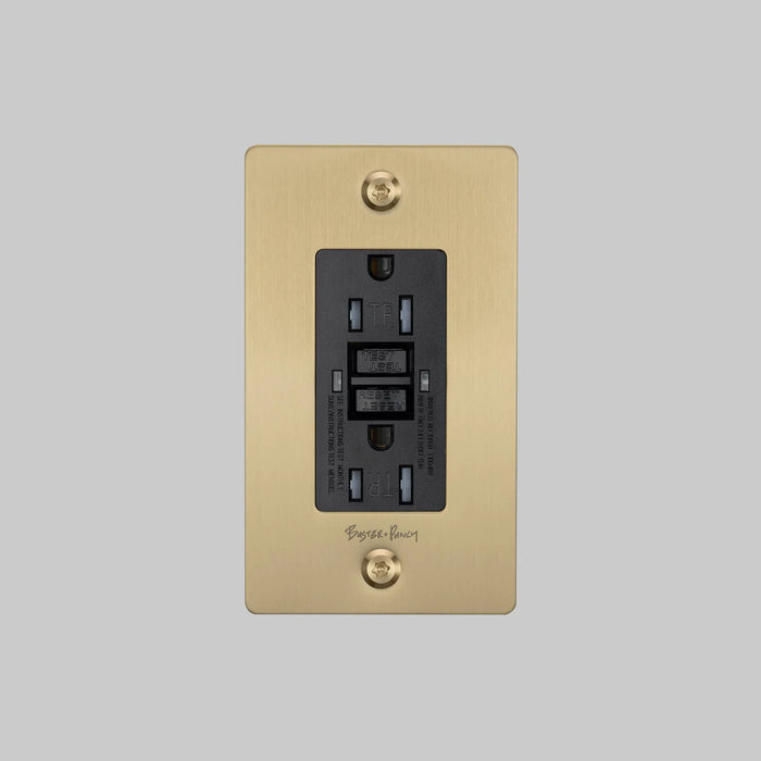 Buster + Punch 1-Gang Duplex GFCI Outlet – Linear - 1G GFCI