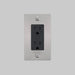 Buster + Punch 1-Gang Duplex Outlet – Linear - Steel / With Logo - 1G Duplex Outlets
