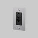 Buster + Punch 1-Gang Duplex GFCI Outlet – Linear - Steel / Without Logo - 1G GFCI