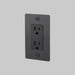 Buster + Punch 1-Gang Duplex Outlet – Cross - Smoked Bronze / Without Logo - 1G Duplex Outlets