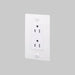 Buster + Punch 1-Gang Duplex Outlet – Linear - White / Without Logo - 1G Duplex Outlets