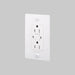 Buster + Punch 1-Gang Duplex GFCI Outlet – Linear - White / With Logo - 1G GFCI