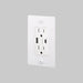 Buster + Punch 1-Gang Duplex Outlet with USB-A & USB-C – Linear - White / Without Logo - 1G USB A + C Outlets
