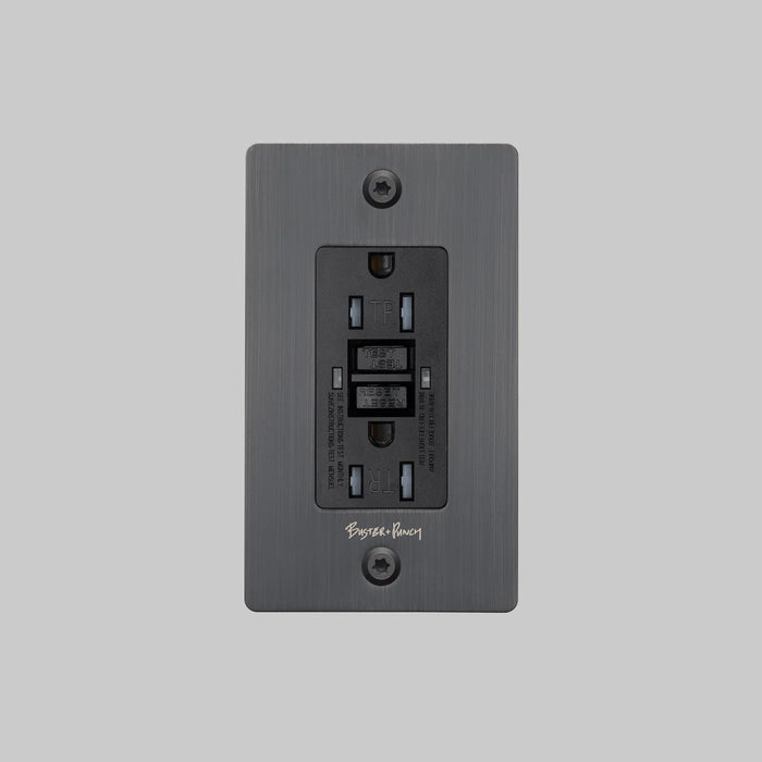 Buster + Punch 1-Gang Duplex GFCI Outlet – Linear - 1G GFCI