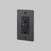 Buster + Punch 1-Gang Duplex Outlet with USB-A & USB-C – Linear - Smoked Bronze / Without Logo - 1G USB A + C Outlets